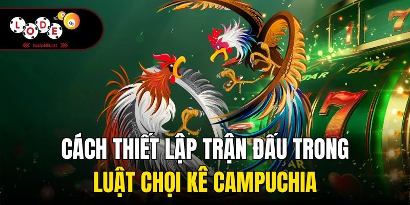 Cách thiết lập trận đấu trong luật chọi kê Campuchia